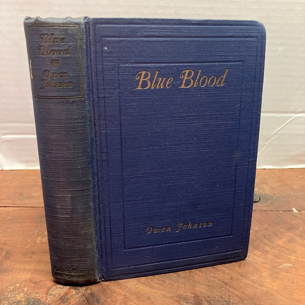Blue Blood Owen Johnson 1924 1st Edition First Printing Novel Little, Brown